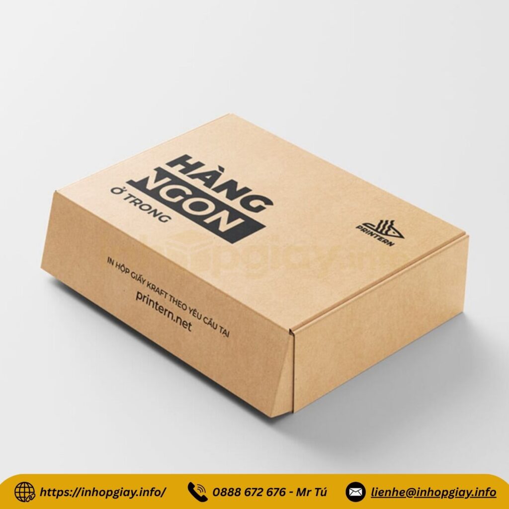 Hộp giấy carton bồi duplex có cấu tạo hai lớp ép chặt vào nhau
