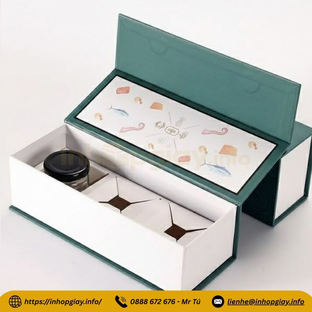 Chi phí in hộp nắp nam châm 1 cánh chỉ từ 25.000đ