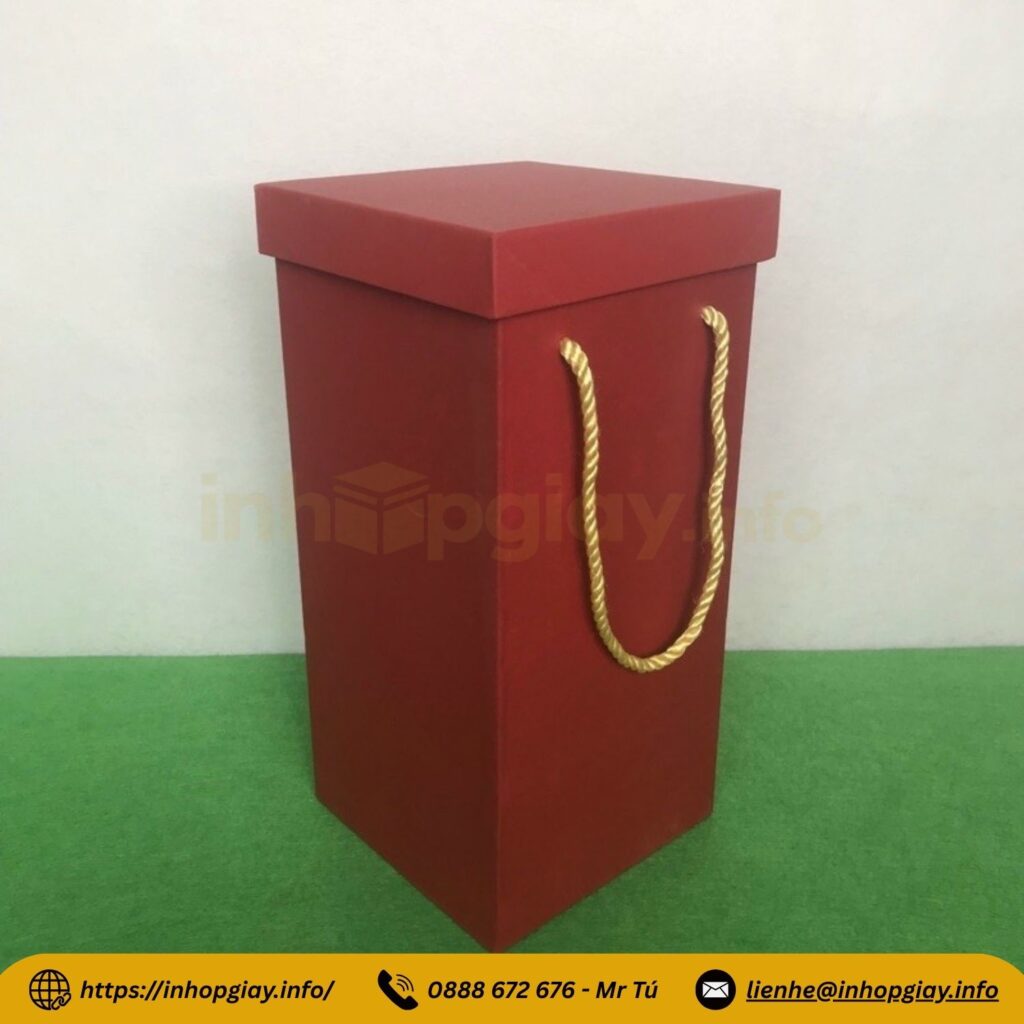 Hộp đựng xi lót lụa là dòng sản phẩm cao cấp, được in ấn logo thương hiệu