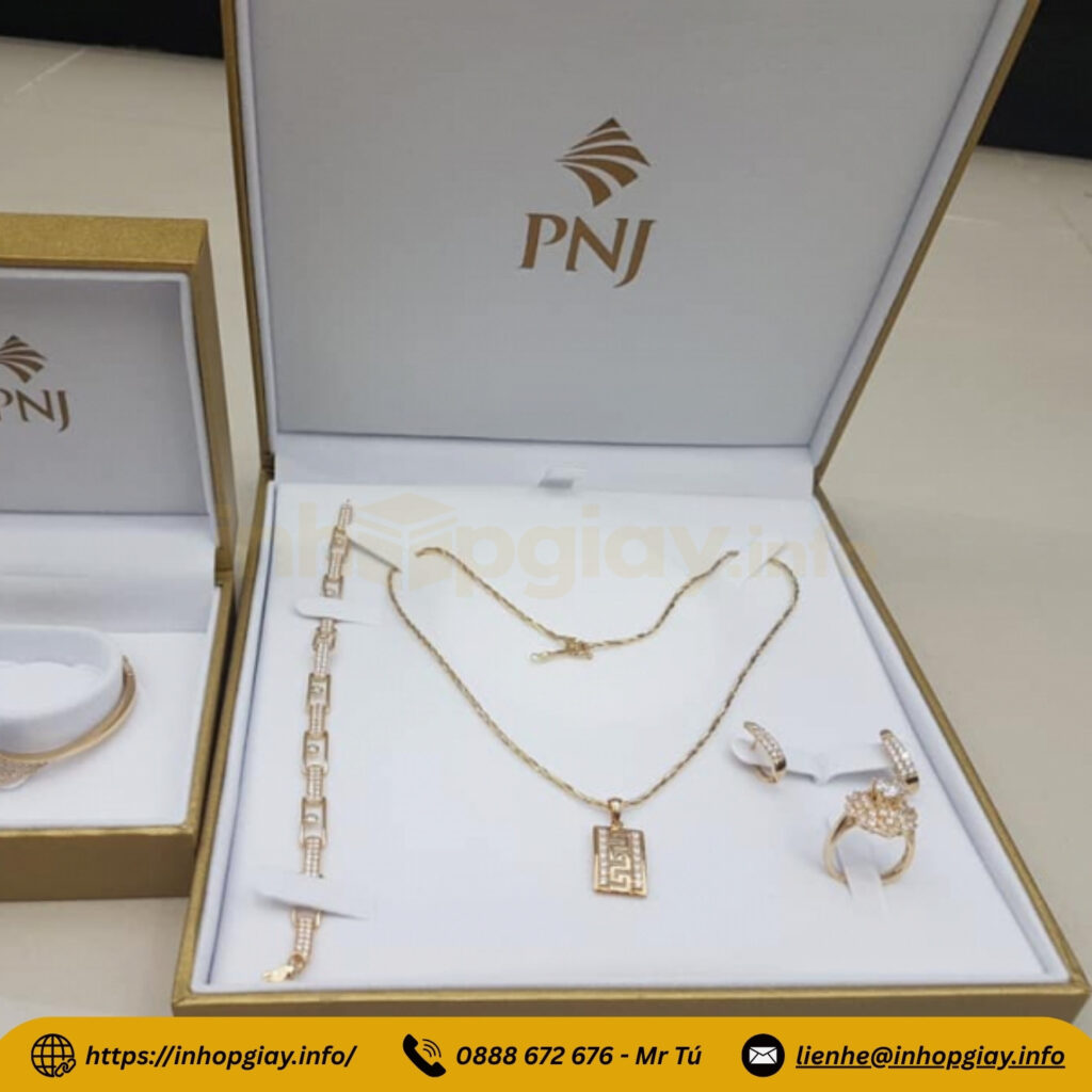 Giá in hộp giấy đựng trang sức tại xưởng chỉ từ 20.000đ/hộp