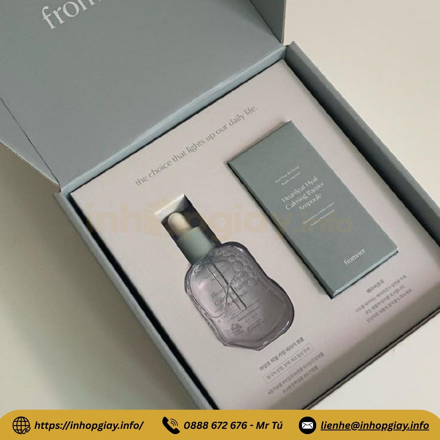 Hộp nắp nam châm đựng mỹ phẩm cao cấp