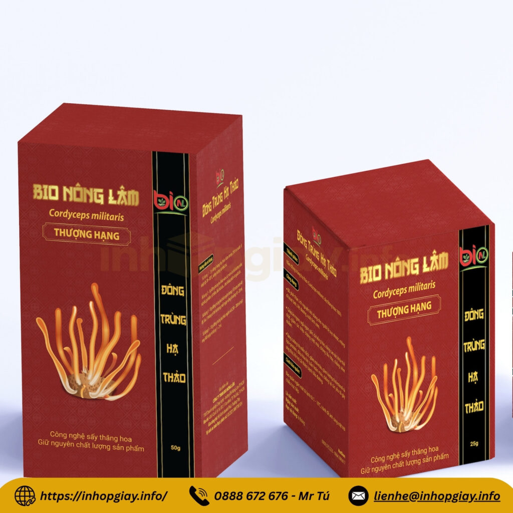 Hộp đông trùng hạ thảo cần đảm bảo đầy đủ thông tin pháp lý theo quy định