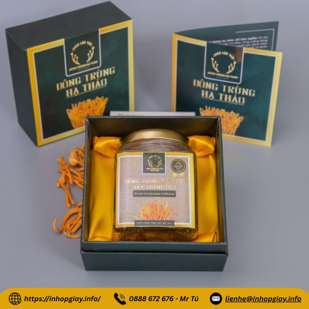 Mẫu hộp âm dương nắp gập đựng đông trùng hạ thảo