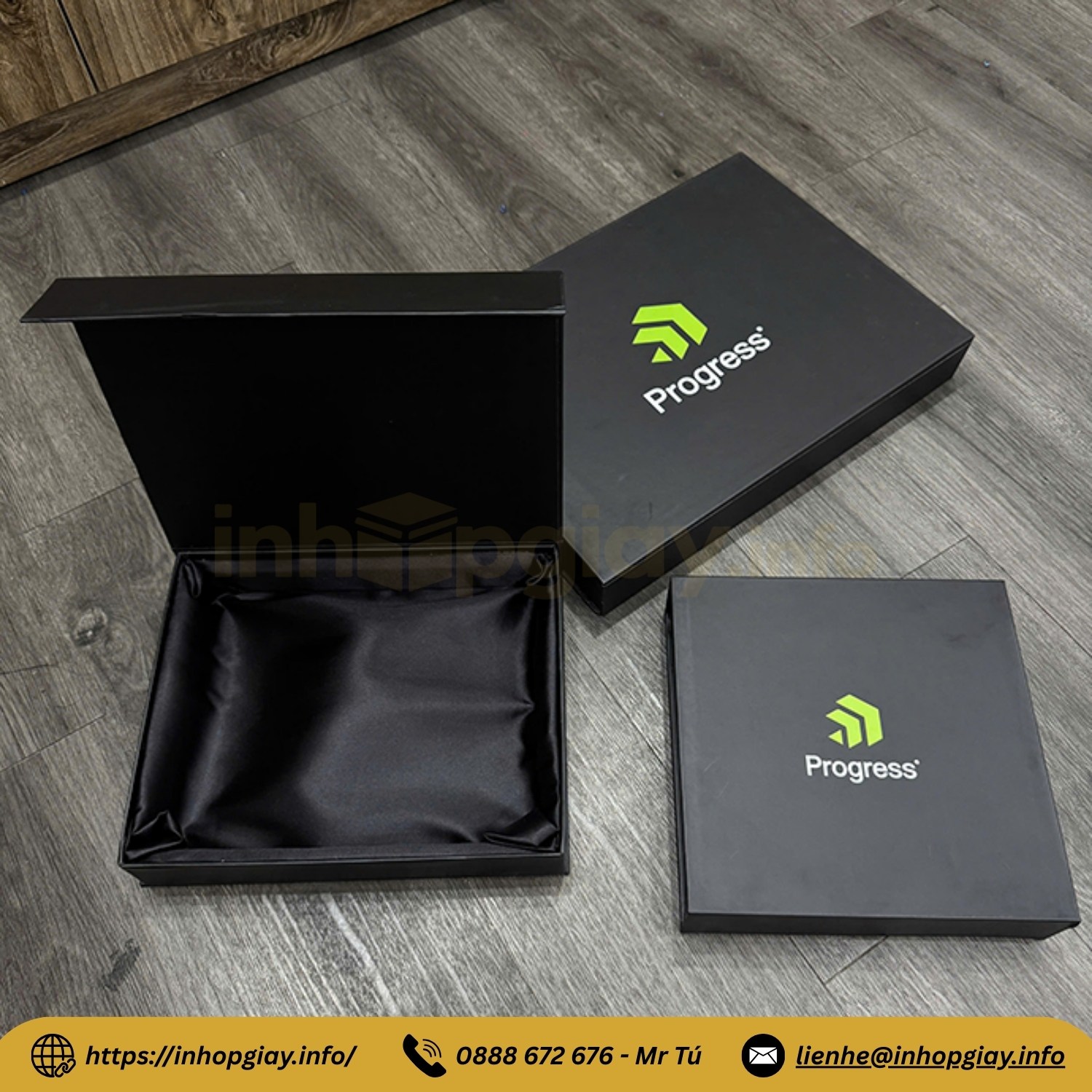 Hộp đựng được in logo sắc nét và cán màng mờ cao cấp