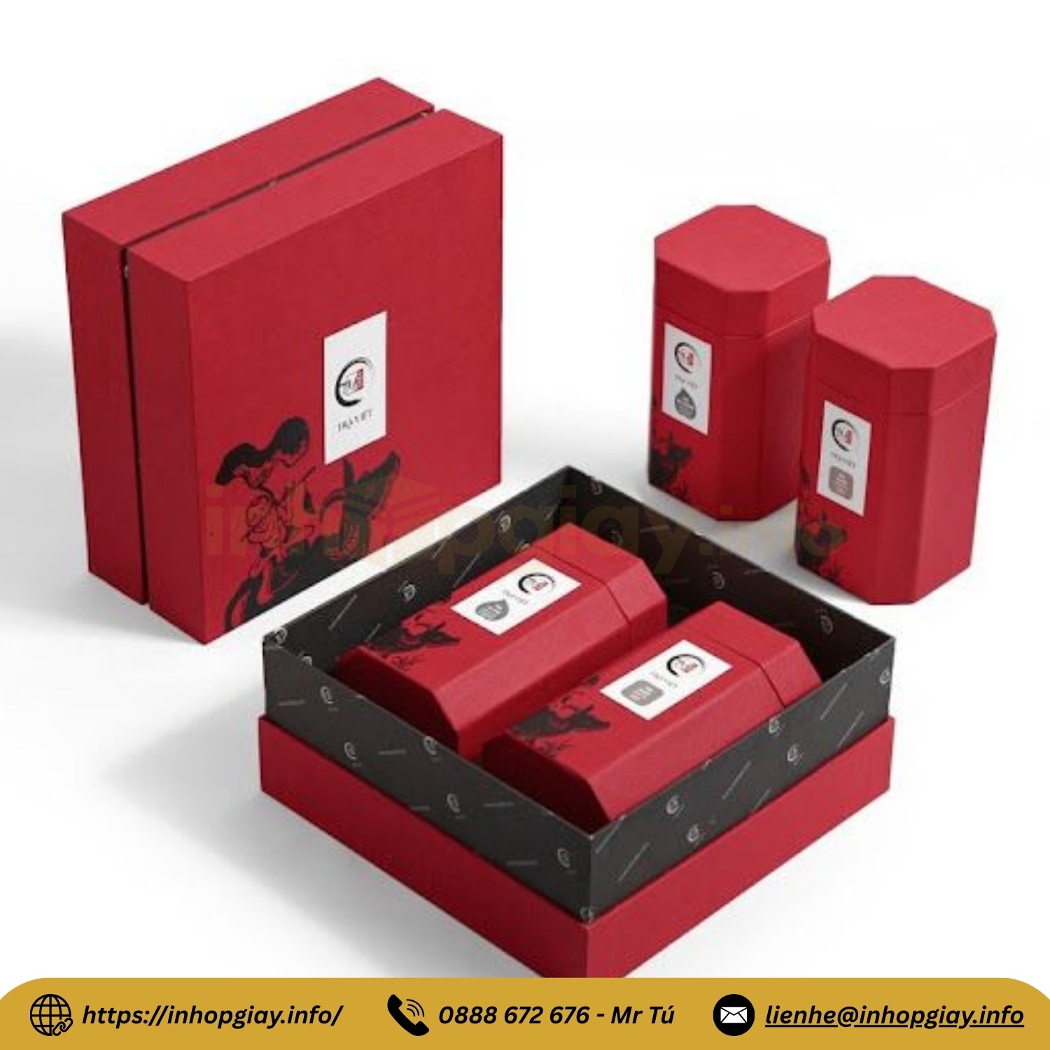 Xưởng sản xuất hộp quà in logo theo yêu cầu - Hơn 39 mẫu hộp thiết kế đẹp, chiết khấu cao đến 3%