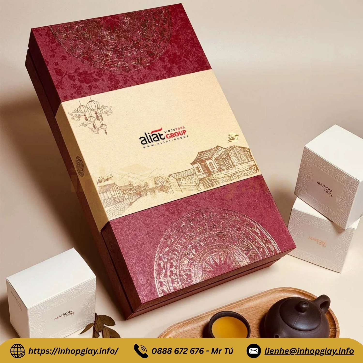 Xưởng sản xuất hộp quà in logo theo yêu cầu - Hơn 39 mẫu hộp thiết kế đẹp, chiết khấu cao đến 3%