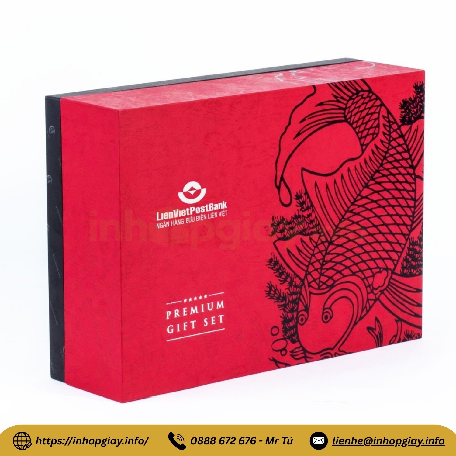 Giá sản xuất hộp quà in logo còn tùy thuộc vào chất liệu giấy, kỹ thuật gia công sau in