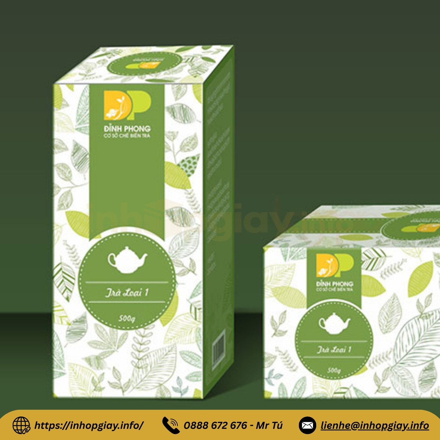 Xưởng in hộp trà bát giác, vỏ hộp đựng trà theo yêu cầu với 30+ mẫu thiết kế đẹp - Nhận từ 200 hộp