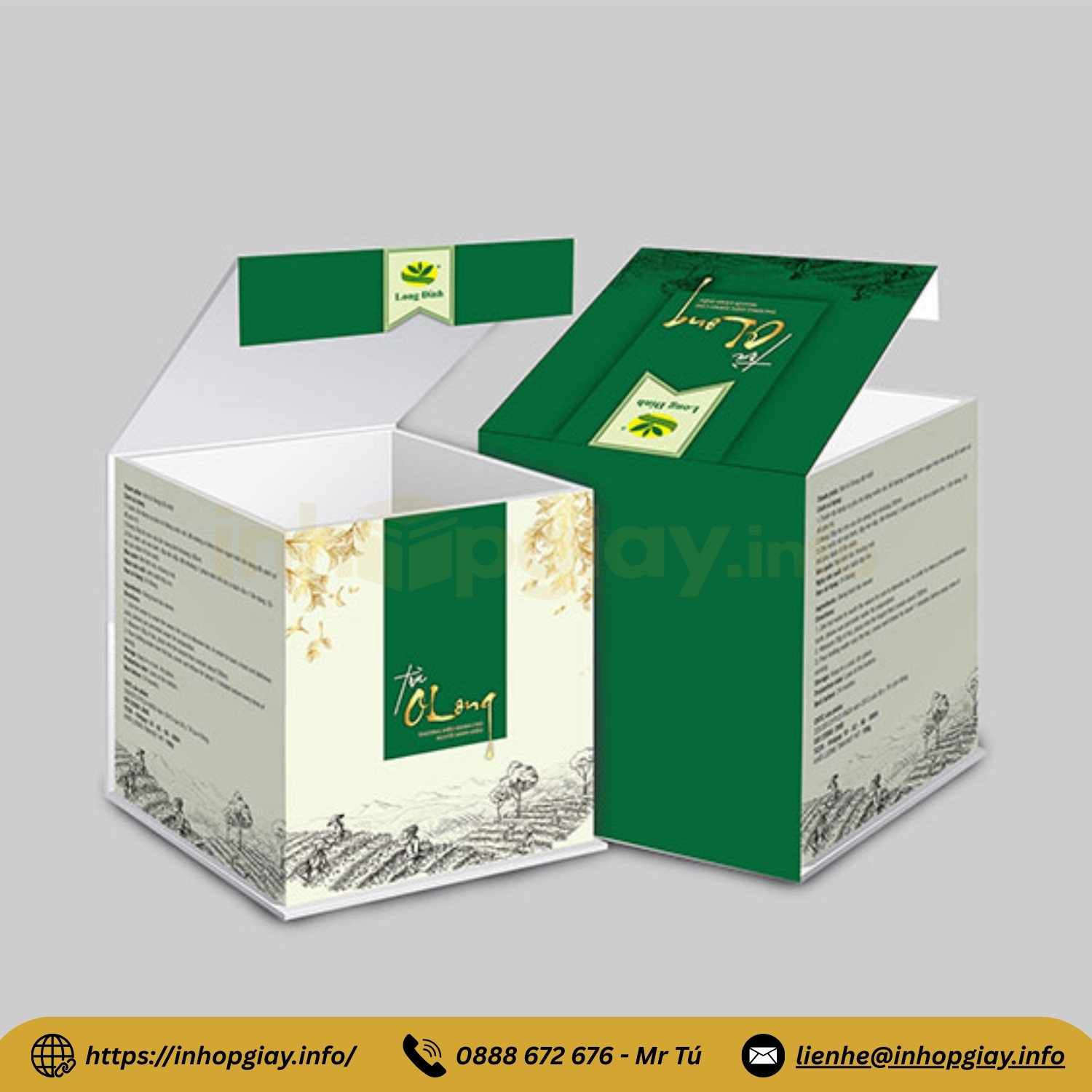 Xưởng in hộp trà bát giác, vỏ hộp đựng trà theo yêu cầu với 30+ mẫu thiết kế đẹp - Nhận từ 200 hộp