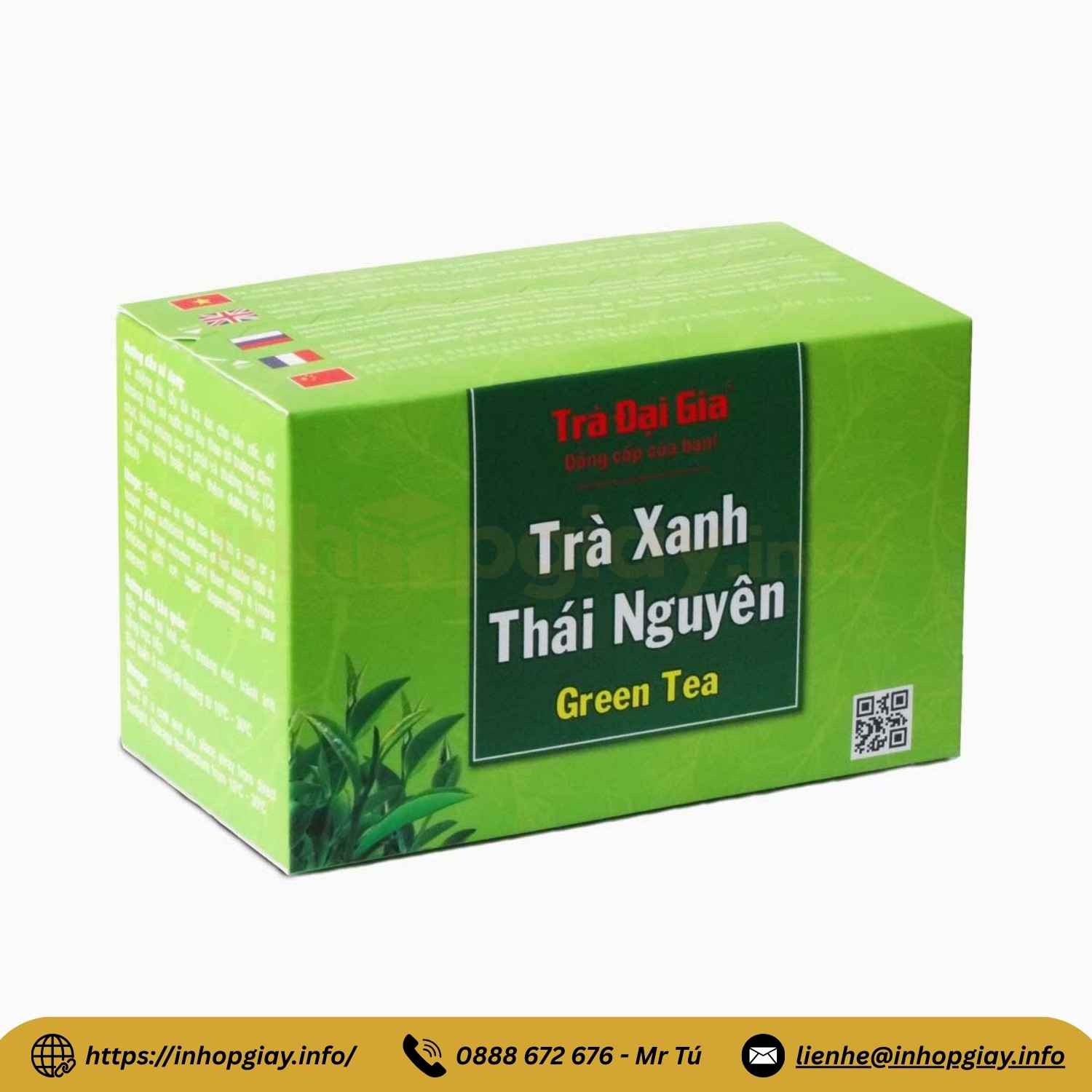 Mẫu hộp đựng trà thiết kế riêng giúp tăng độ nhận diện thương hiệu