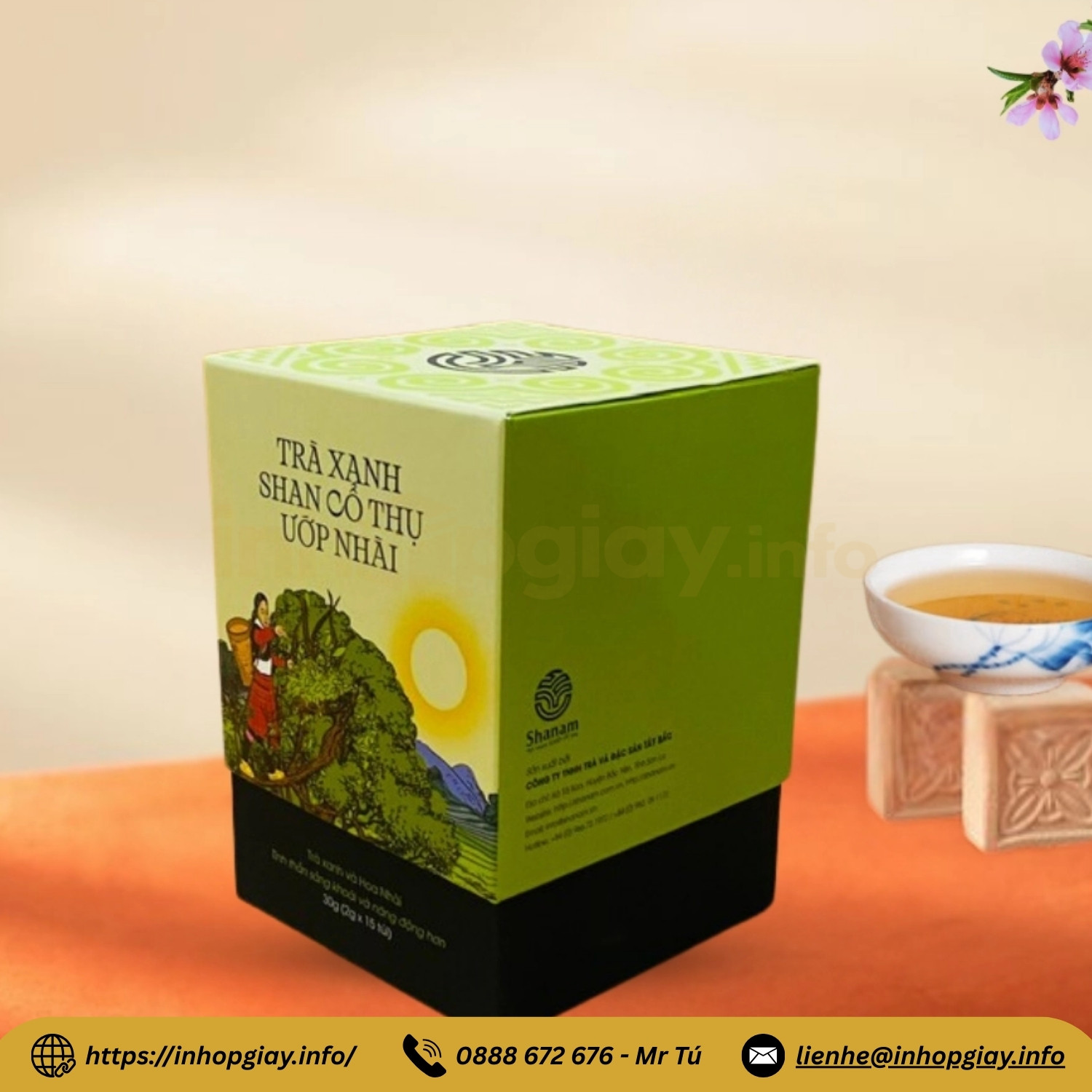 Xưởng in hộp trà bát giác, vỏ hộp đựng trà theo yêu cầu với 30+ mẫu thiết kế đẹp - Nhận từ 200 hộp