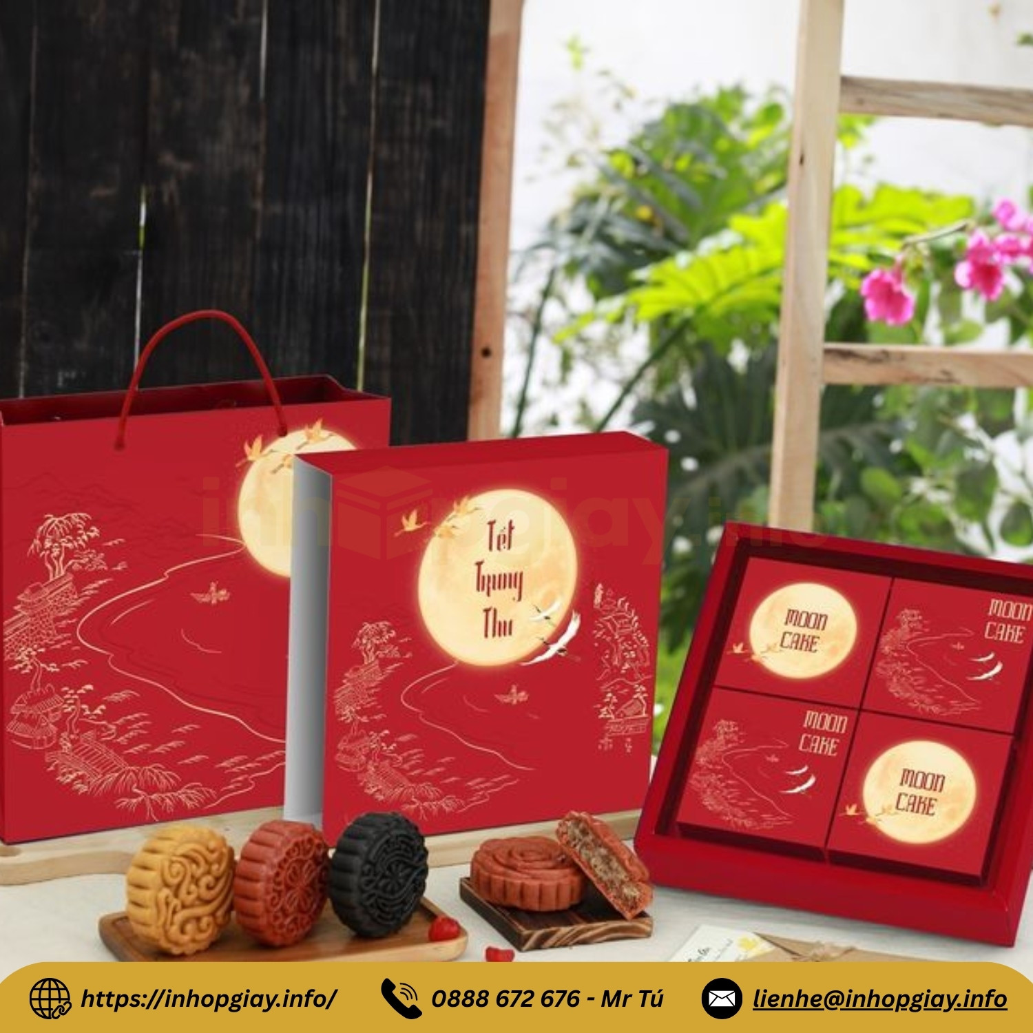 Xưởng in hộp bánh trung thu cao cấp theo yêu cầu – Nhận từ 200 hộp, chiết khấu cao 3%