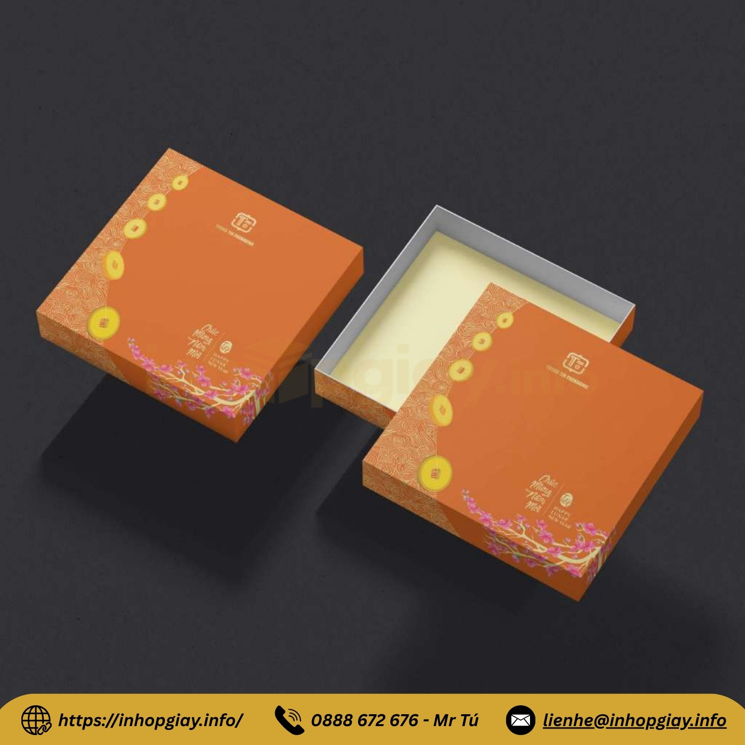 Xưởng thiết kế và sản xuất hộp âm dương trọn gói, giá từ 20.000đ/hộp