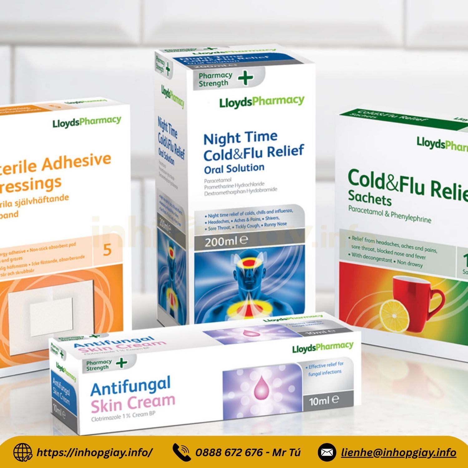 Xưởng in hộp giấy đựng thuốc tây, dược phẩm, hộp thuốc đông y - Nhận từ 200 hộp