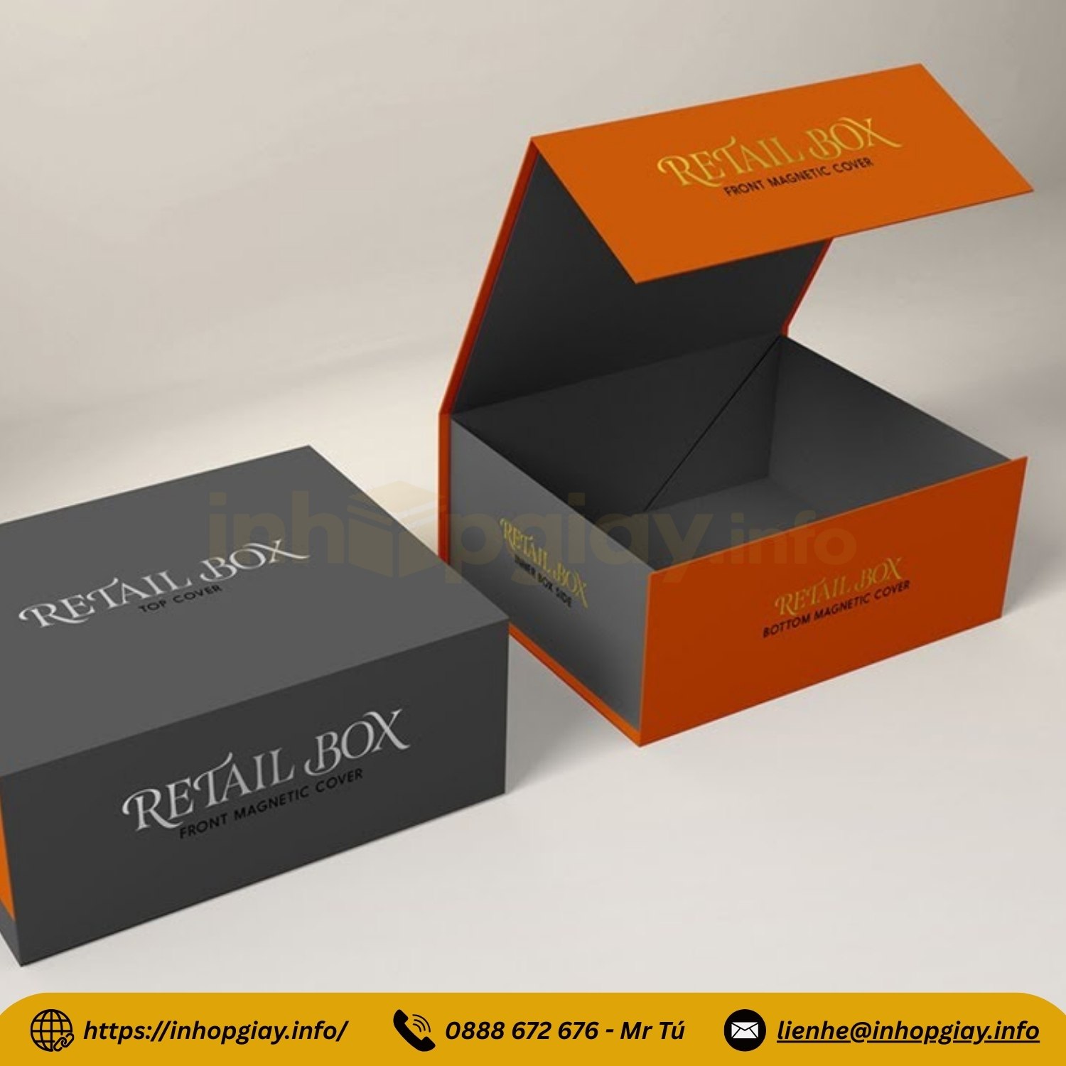 Xưởng thiết kế, in hộp nam châm theo yêu cầu - Giá từ 25.000đ/hộp, chiết khấu đến 3%