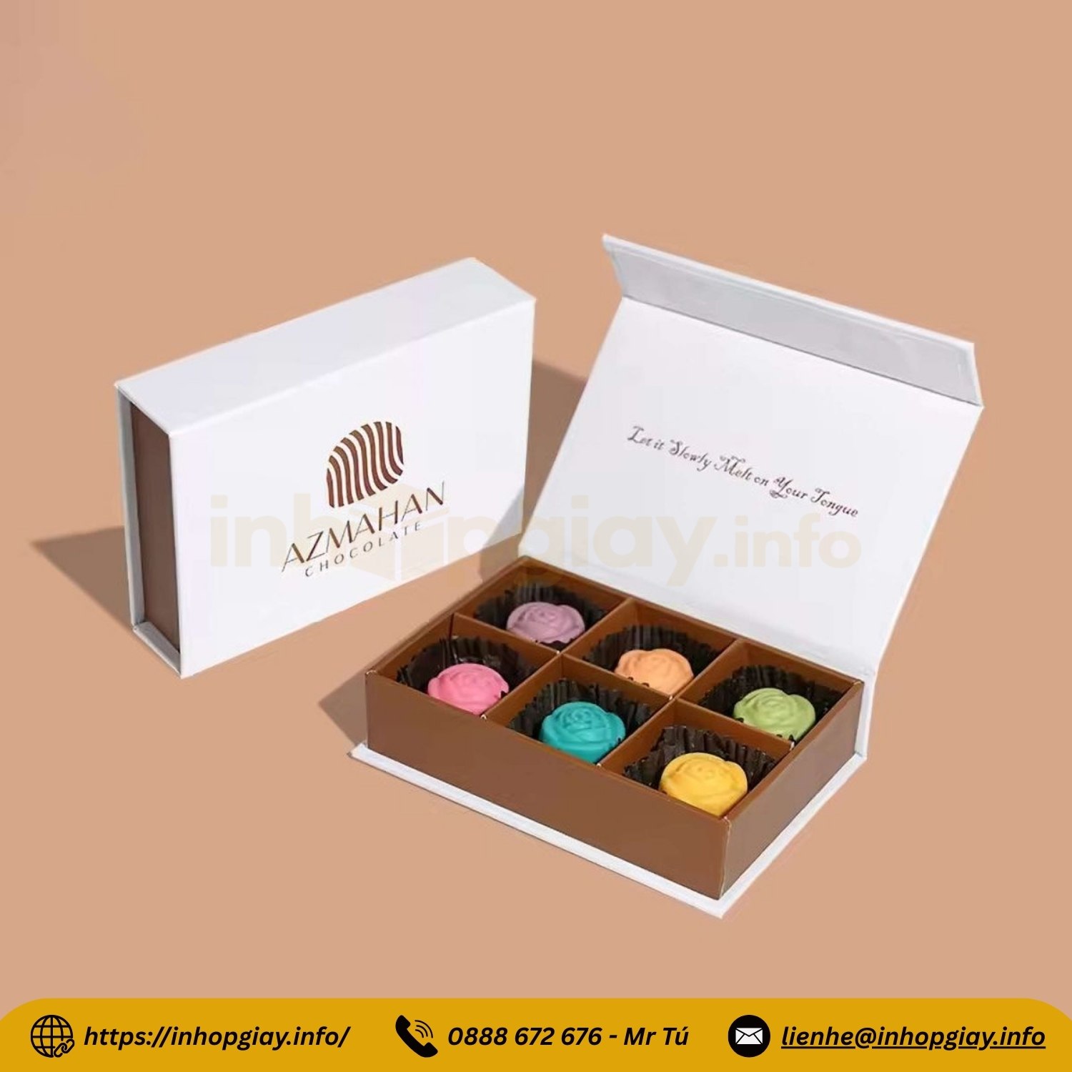 In hộp giấy Info sản xuất hộp cứng cao cấp, chuẩn chất lượng