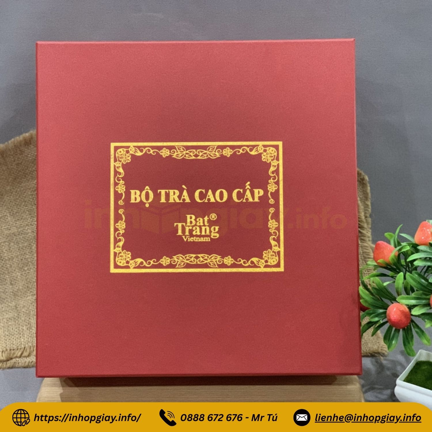 Xưởng sản xuất hộp xi lót lụa đựng ấm chén, ly sứ, bình hút lộc, quà tặng - Nhận từ 200 hộp