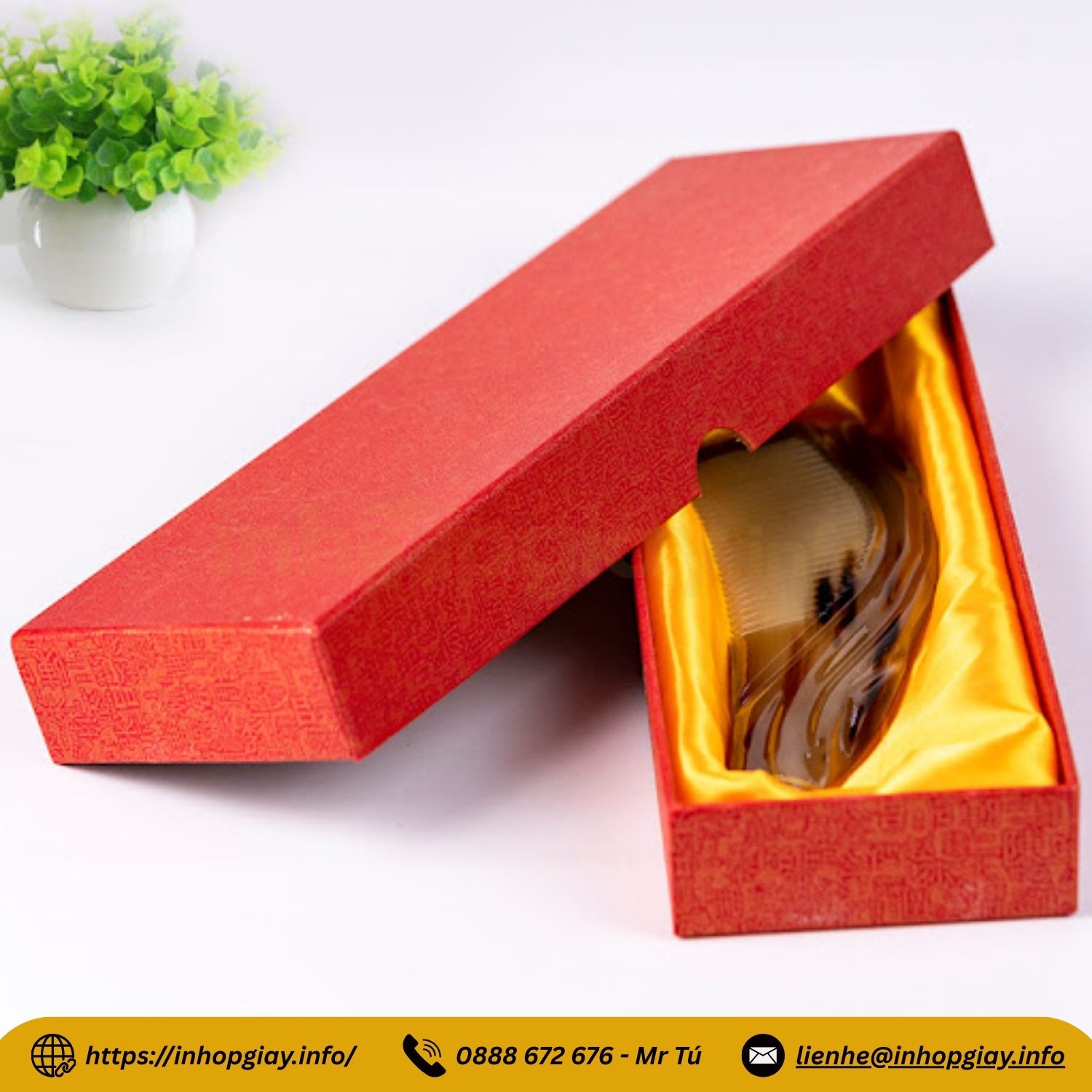 Xưởng sản xuất hộp xi lót lụa đựng ấm chén, ly sứ, bình hút lộc, quà tặng - Nhận từ 200 hộp