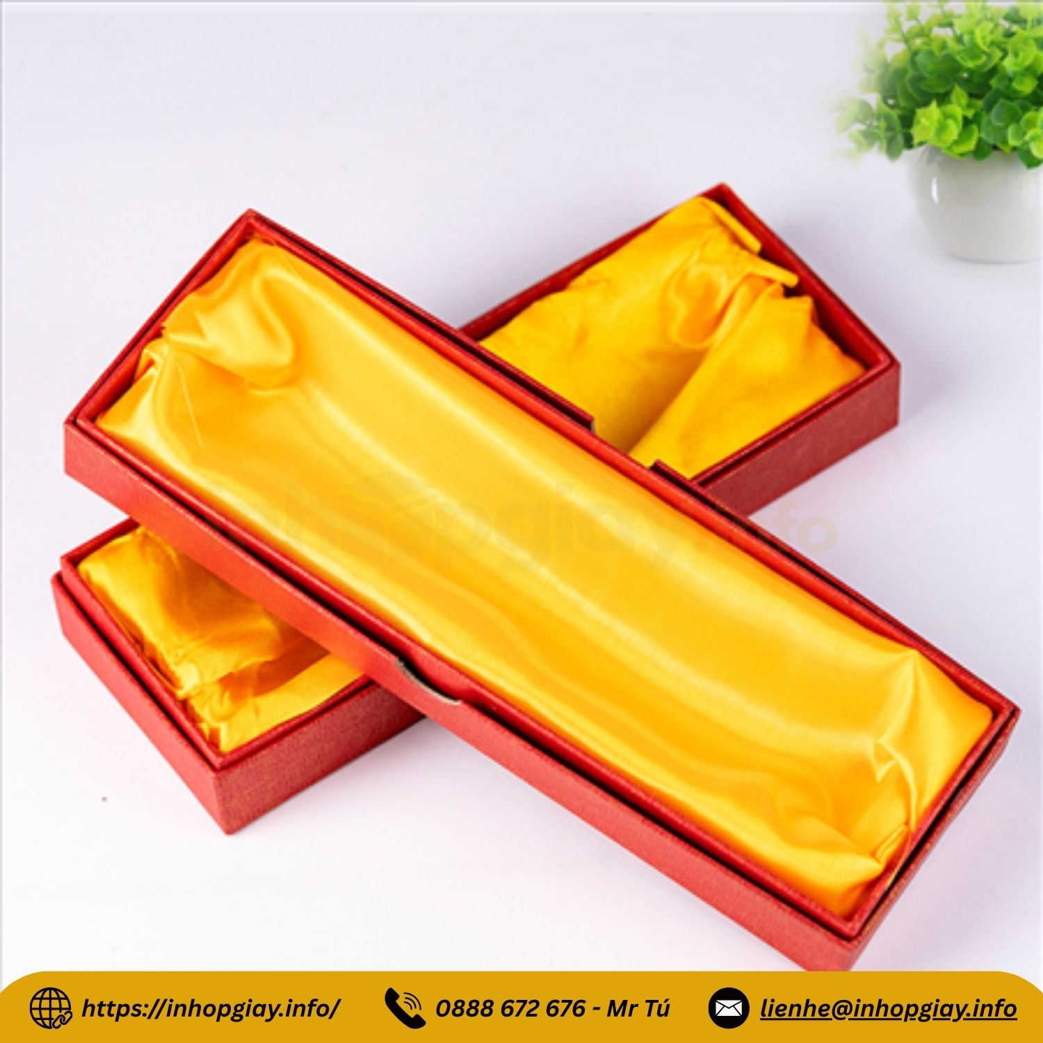 Giá in hộp giấy xi lót lụa đựng ấm chén, ly sứ từ 30.000đ