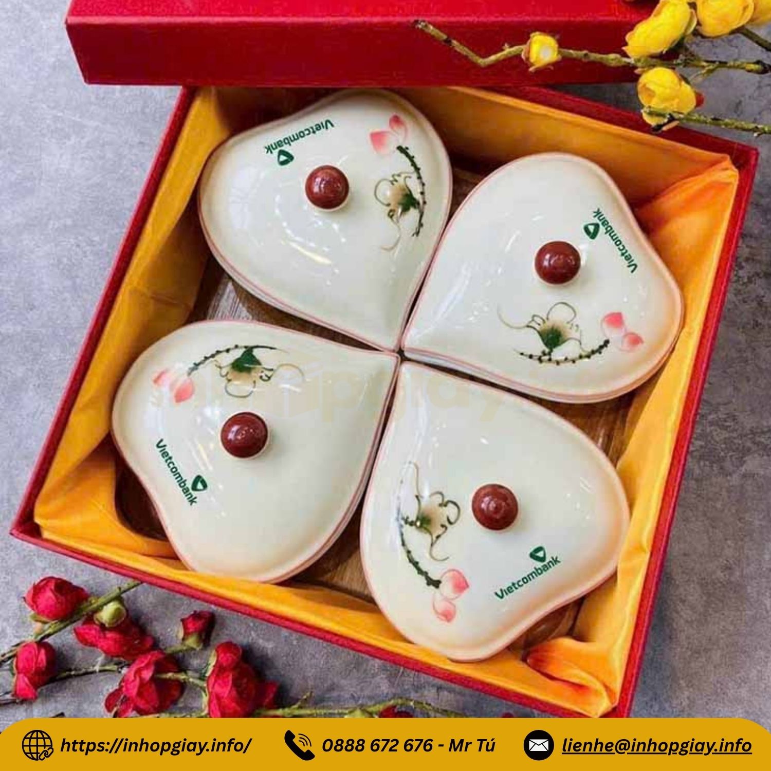 Mẫu hộp giấy lót lụa có đa dạng kích thước, đáp ứng nhu cầu khách