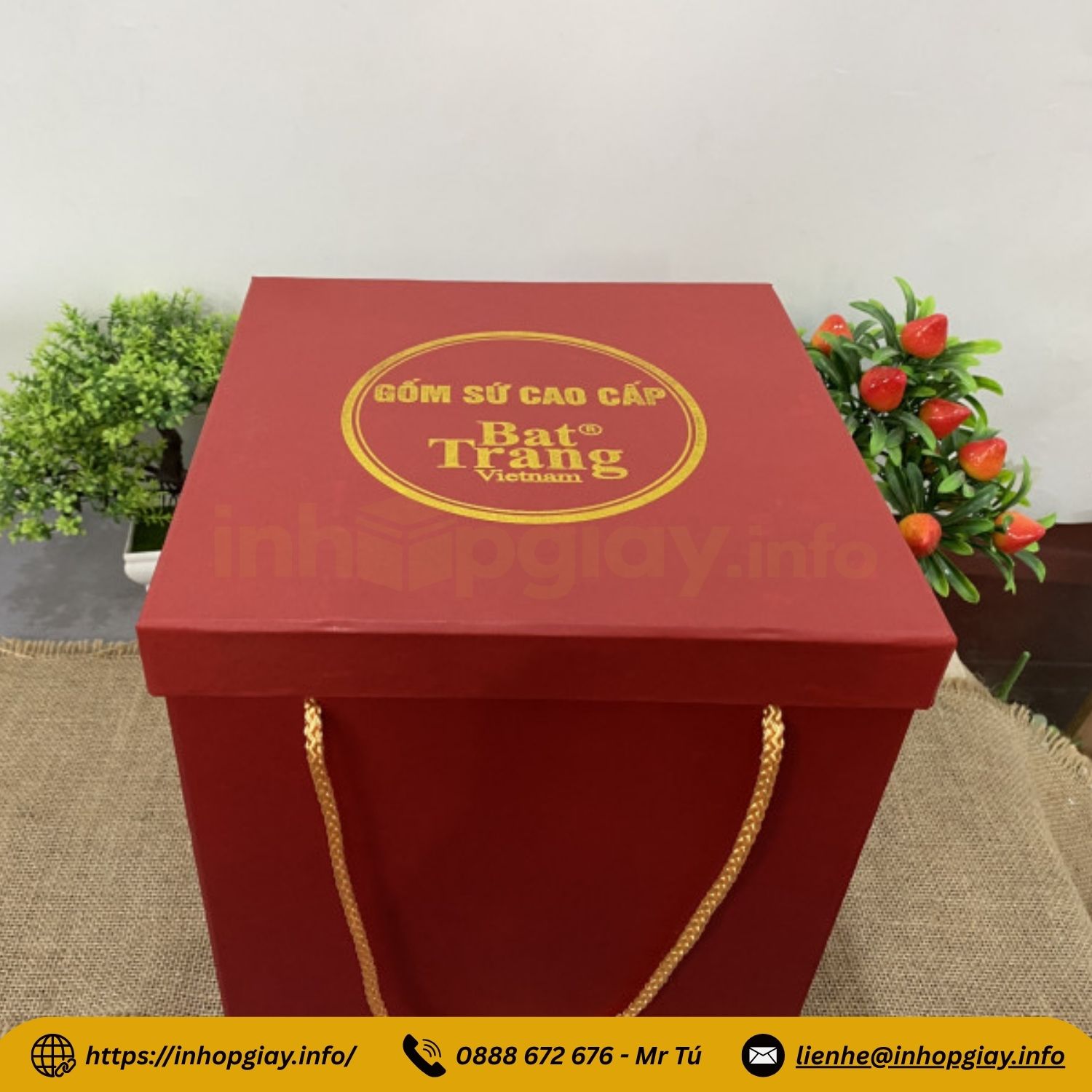 Xưởng sản xuất hộp xi lót lụa đựng ấm chén, ly sứ, bình hút lộc, quà tặng - Nhận từ 200 hộp