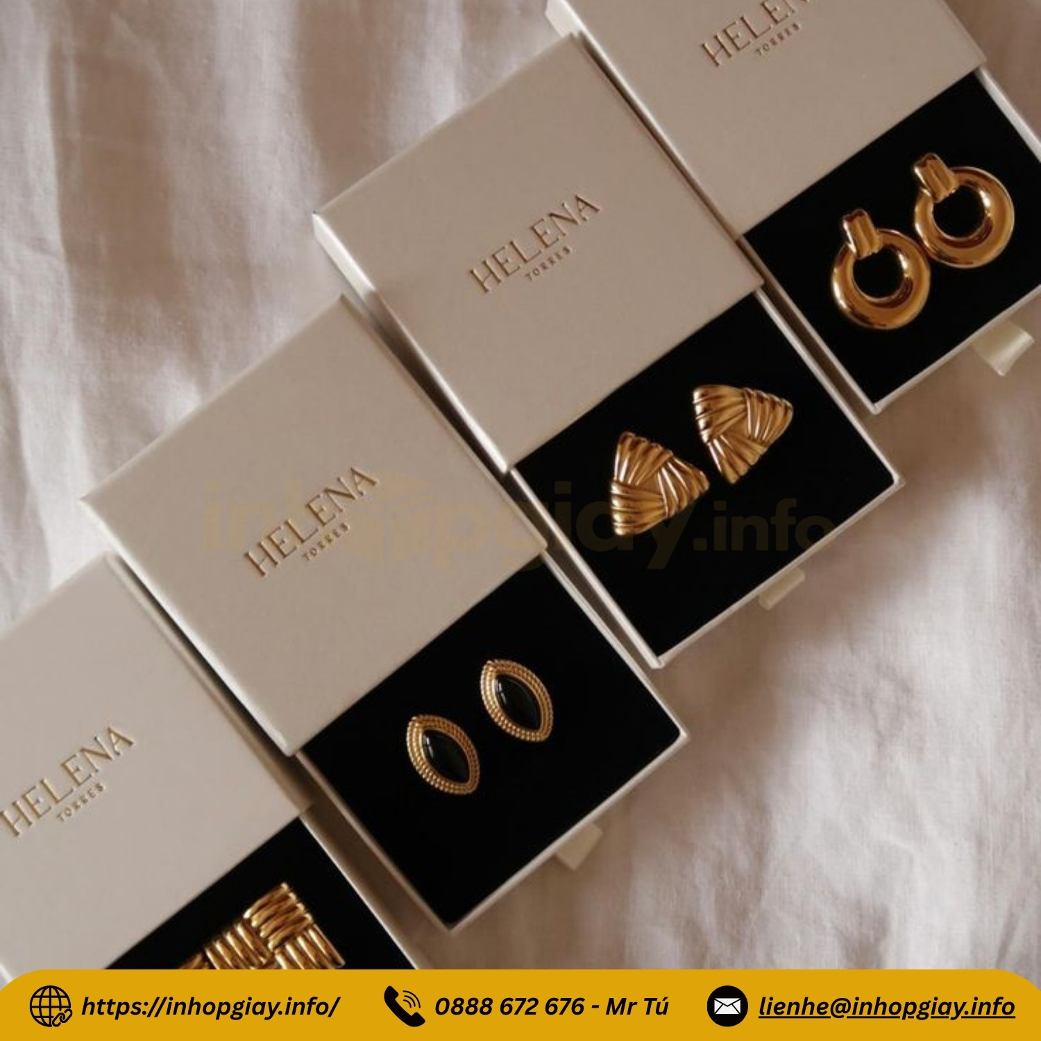 Xưởng in hộp đựng trang sức theo yêu cầu - Nhận sản xuất từ 200 hộp, chiết khấu đến 3%