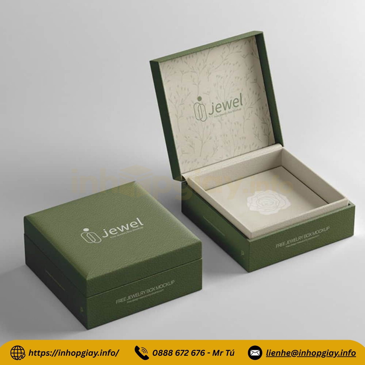 Xưởng in hộp đựng trang sức theo yêu cầu - Nhận sản xuất từ 200 hộp, chiết khấu đến 3%
