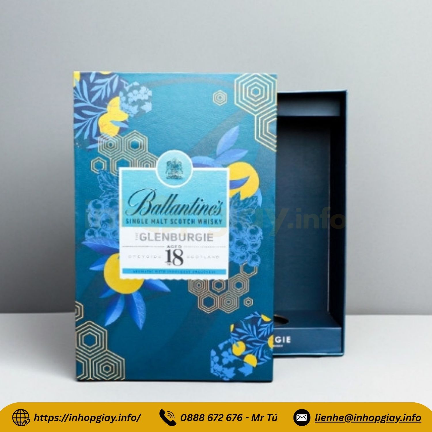 Xưởng in hộp giấy đựng rượu cao cấp - Nhận từ 200 hộp, thiết kế mẫu miễn phí