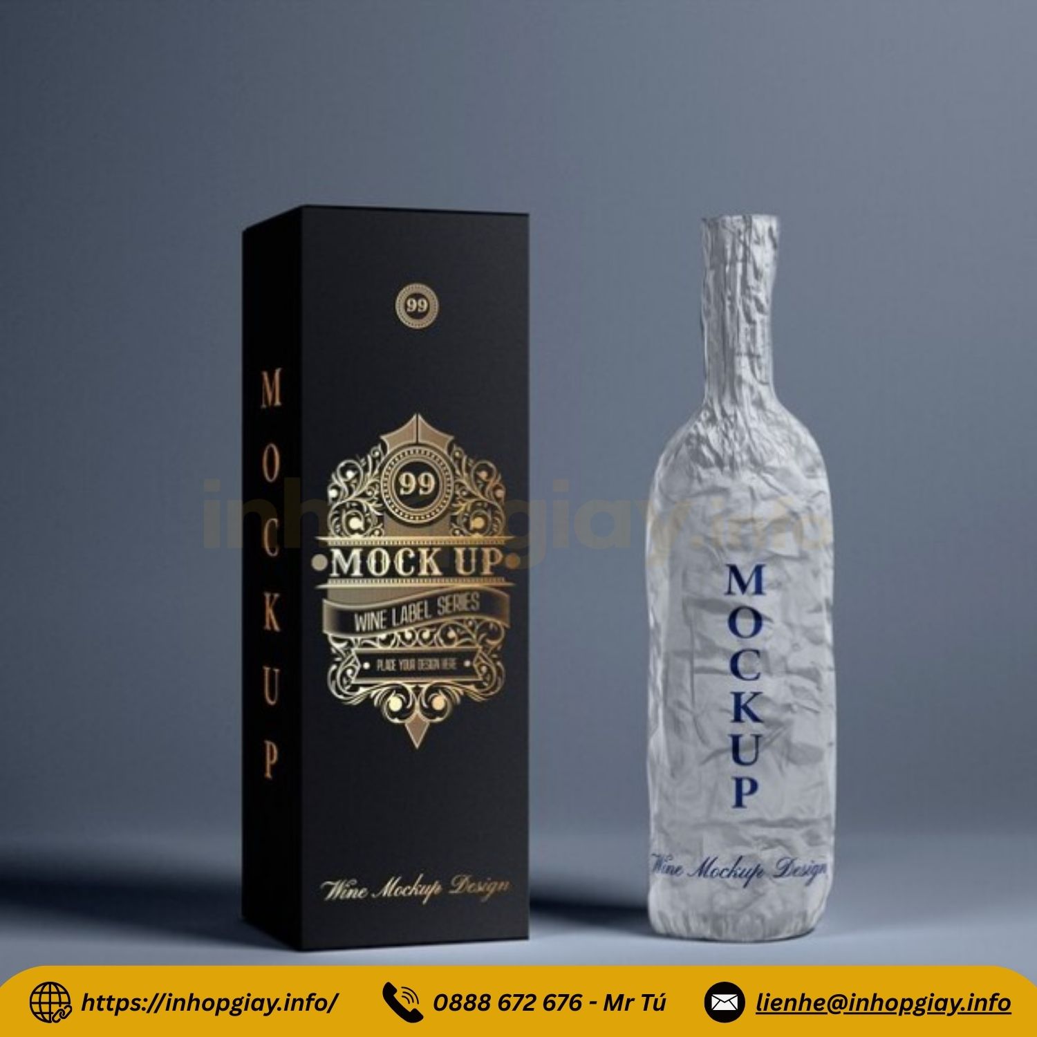 Xưởng in hộp giấy đựng rượu cao cấp - Nhận từ 200 hộp, thiết kế mẫu miễn phí