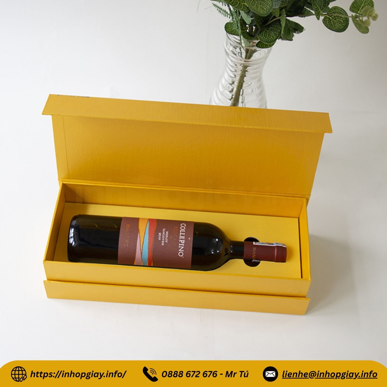 Xưởng in hộp giấy đựng rượu cao cấp - Nhận từ 200 hộp, thiết kế mẫu miễn phí