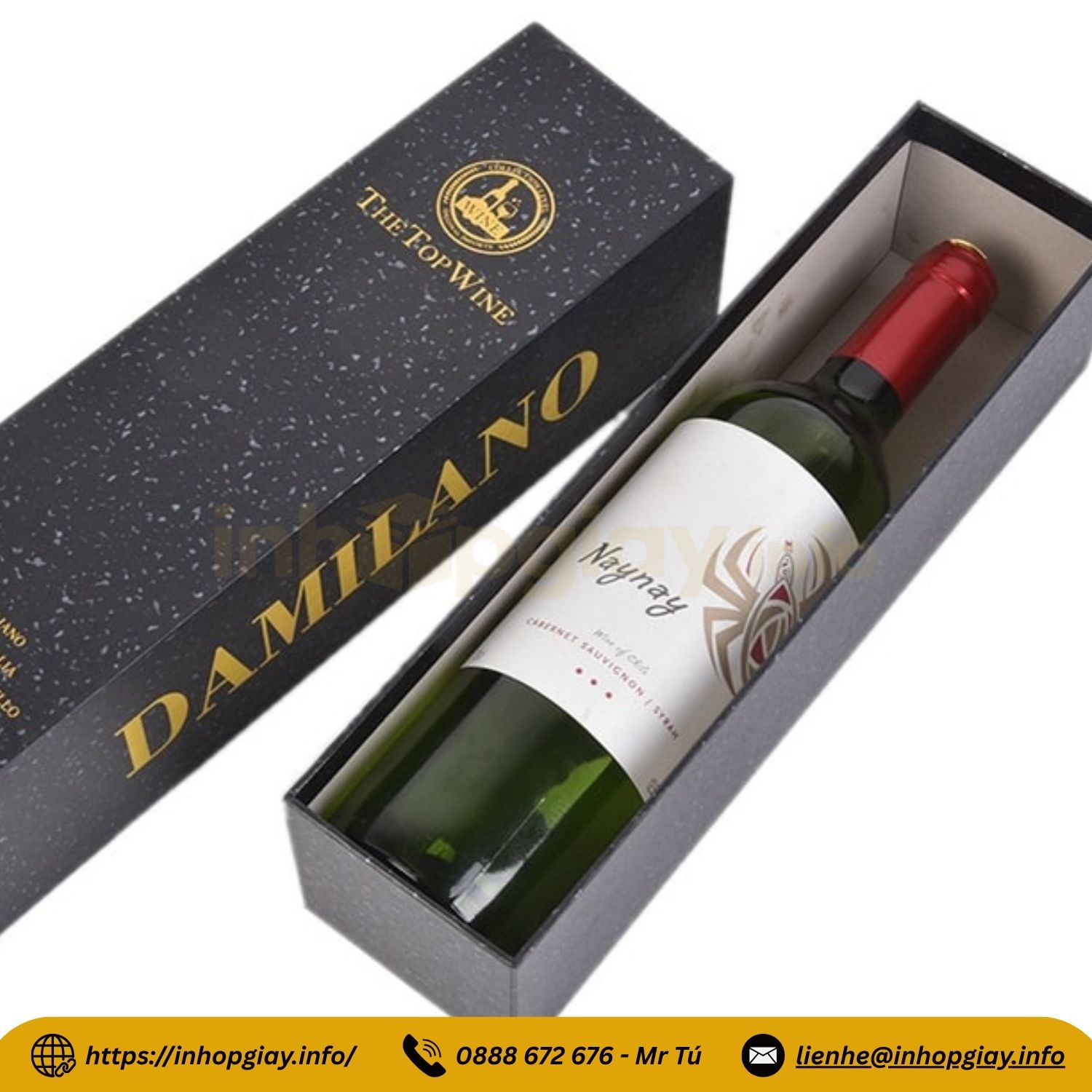 Xưởng in hộp giấy đựng rượu cao cấp - Nhận từ 200 hộp, thiết kế mẫu miễn phí