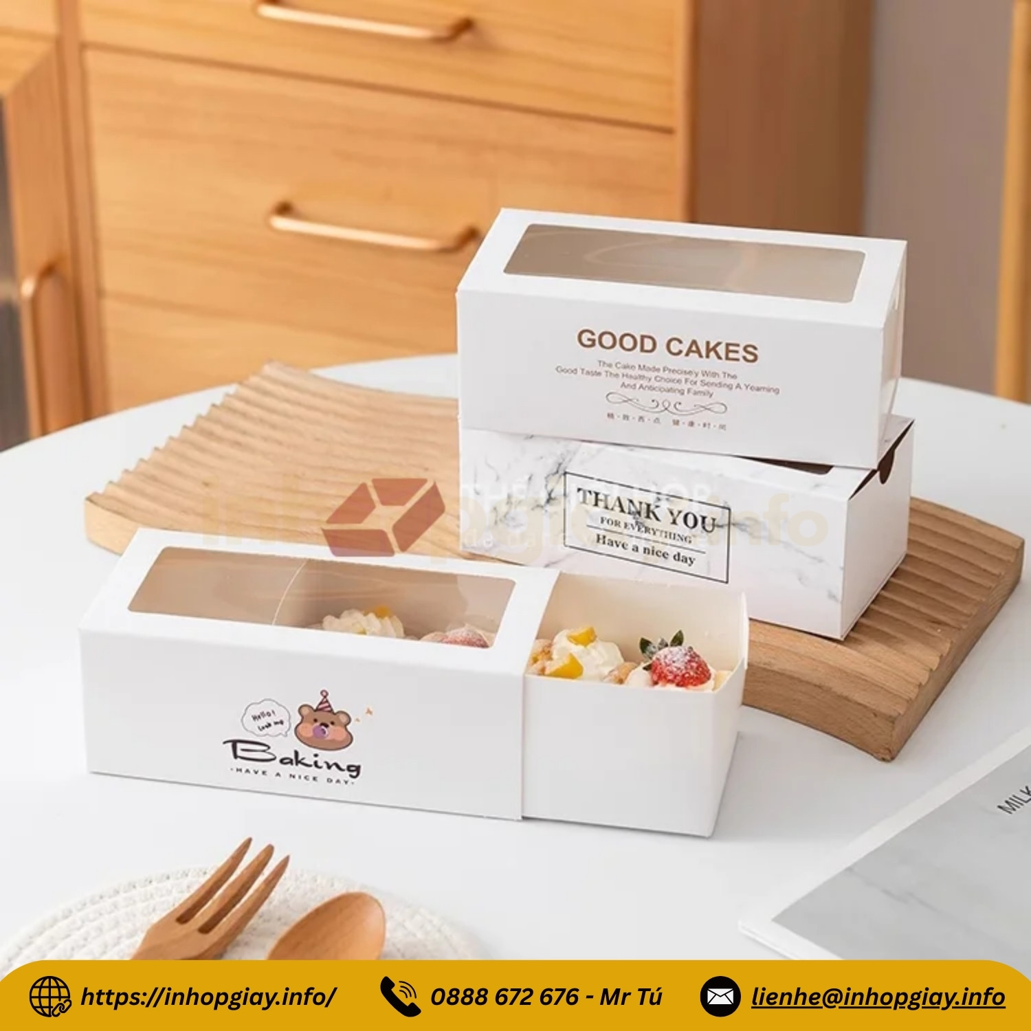 Xưởng in hộp giấy đựng bánh kẹo theo yêu cầu - Chiết khấu đến 3%