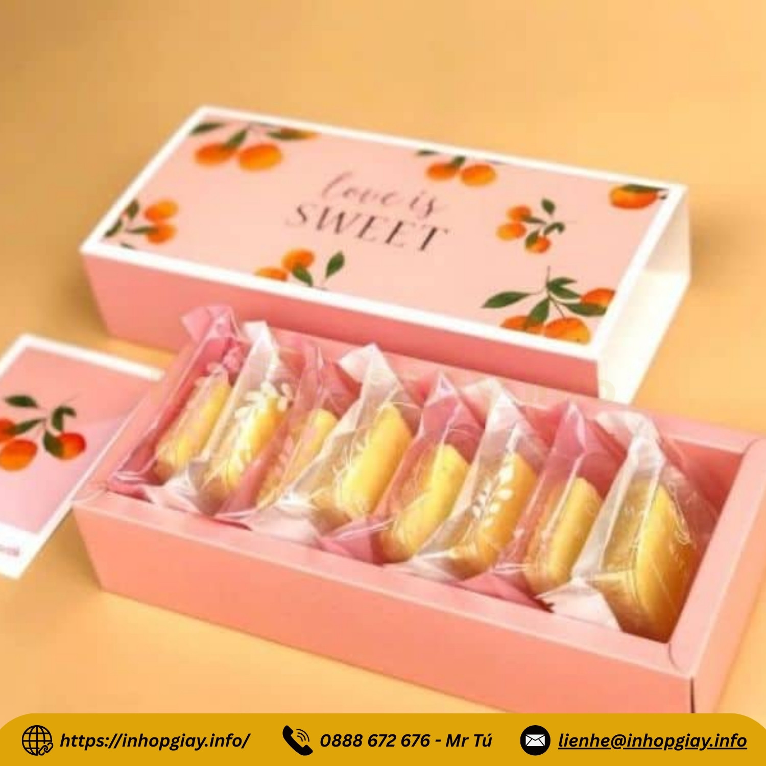 Xưởng in hộp giấy đựng bánh kẹo theo yêu cầu - Chiết khấu đến 3%