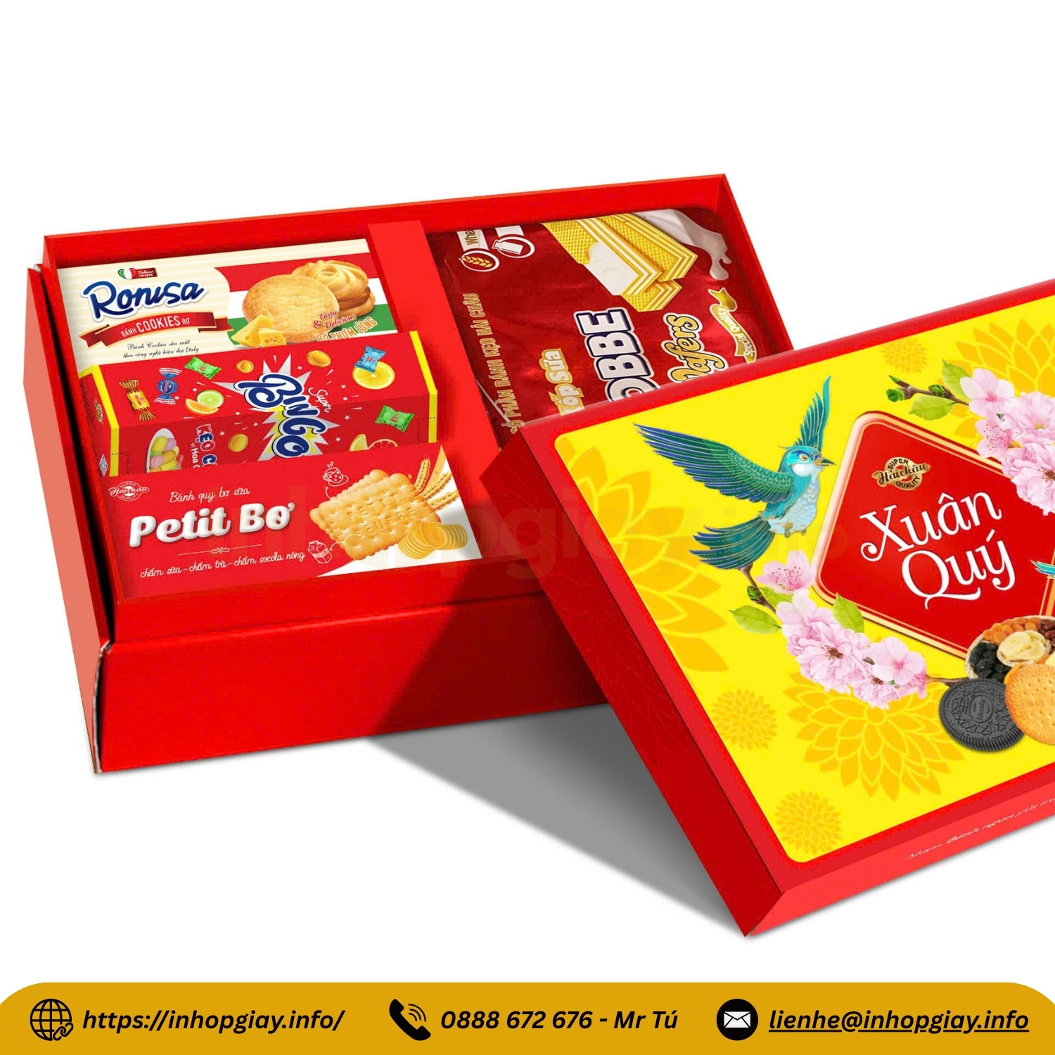 Xưởng in hộp giấy đựng bánh kẹo theo yêu cầu - Chiết khấu đến 3%