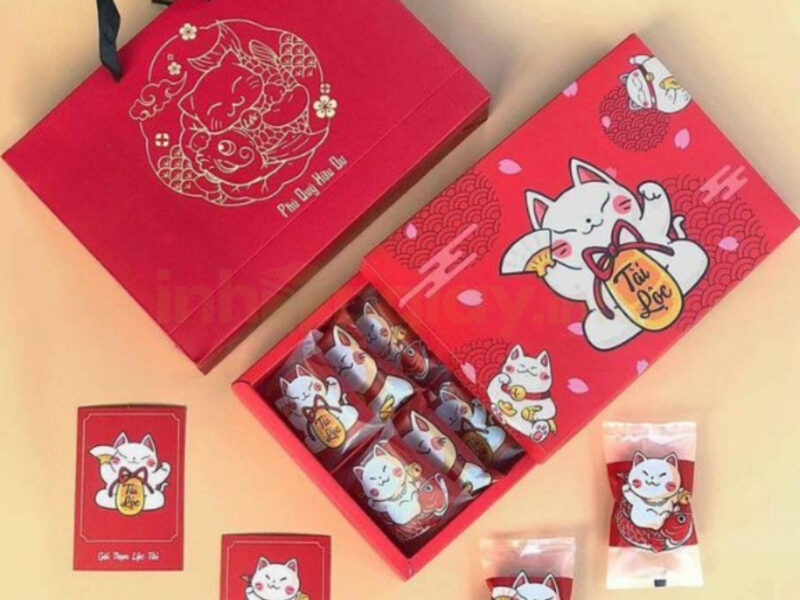 Xưởng in hộp giấy đựng bánh kẹo theo yêu cầu - Chiết khấu đến 3%