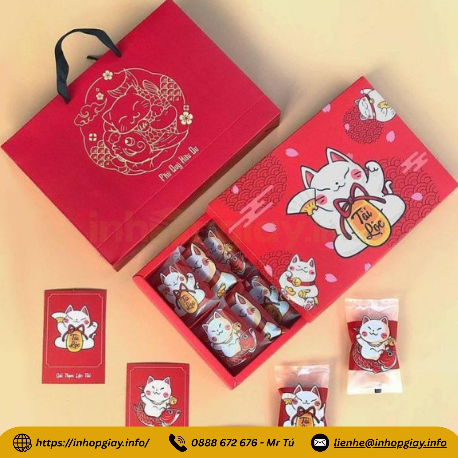 Xưởng in hộp giấy đựng bánh kẹo theo yêu cầu - Chiết khấu đến 3%