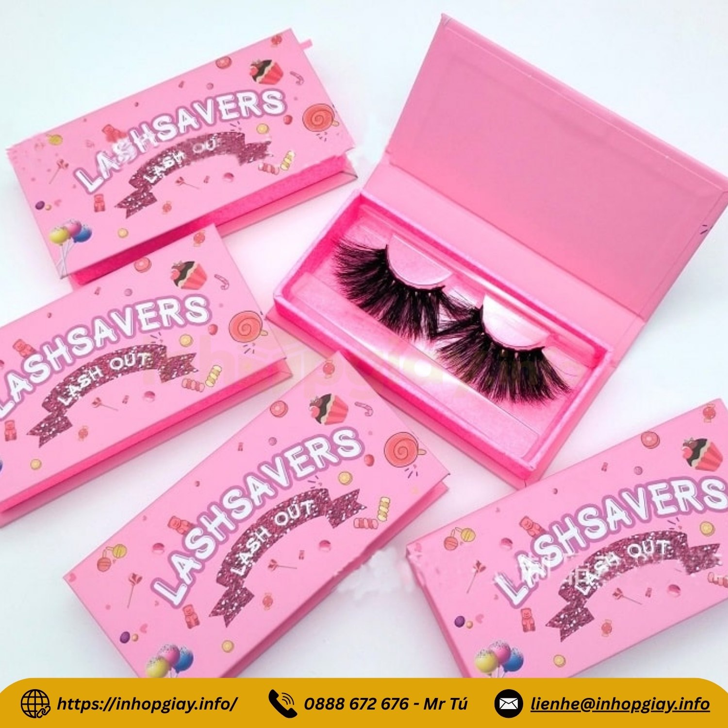 Xưởng sản xuất hộp giấy đựng mi giả, nhận từ 200 hộp, báo giá nhanh trong 2 giờ