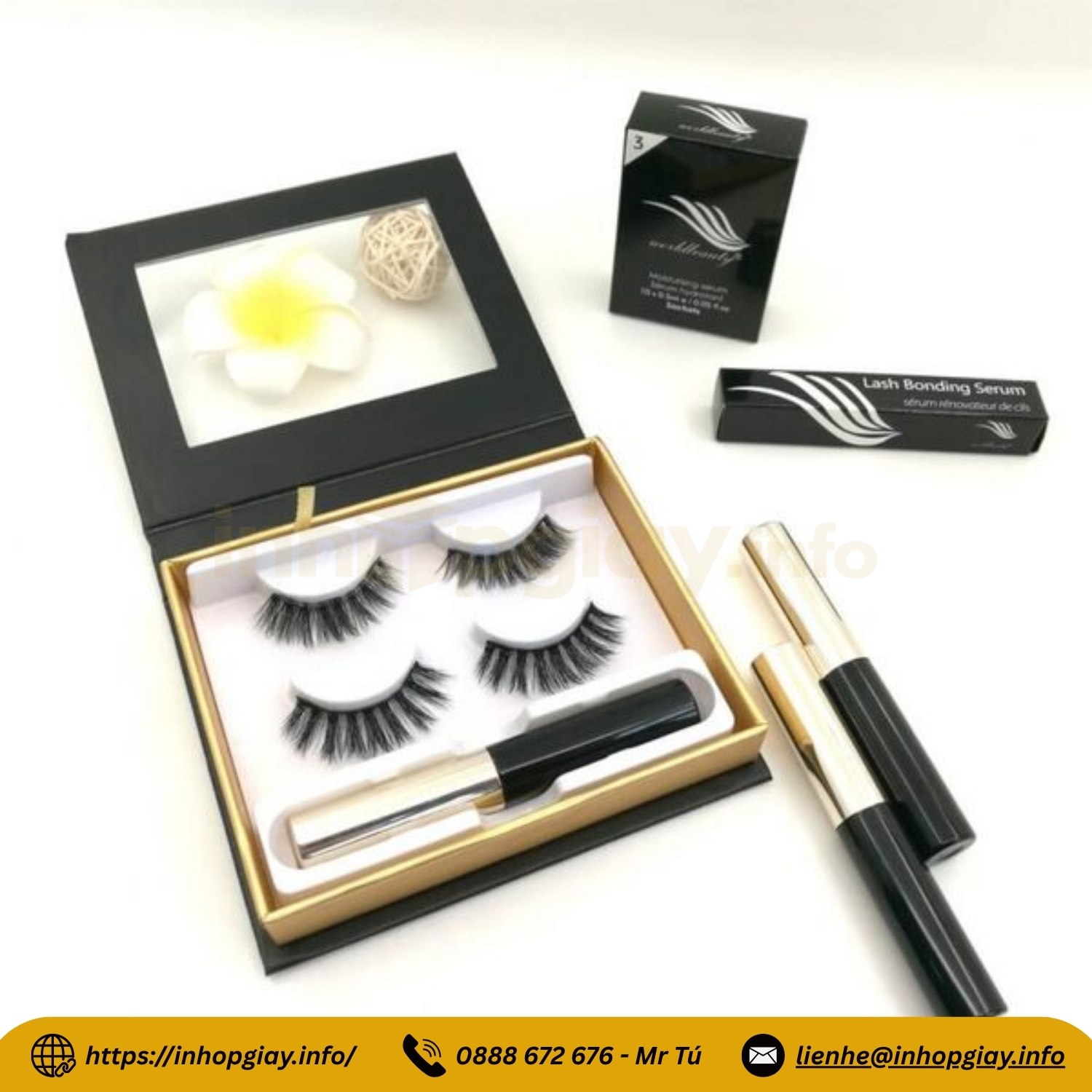 Xưởng sản xuất hộp giấy đựng mi giả, nhận từ 200 hộp, báo giá nhanh trong 2 giờ