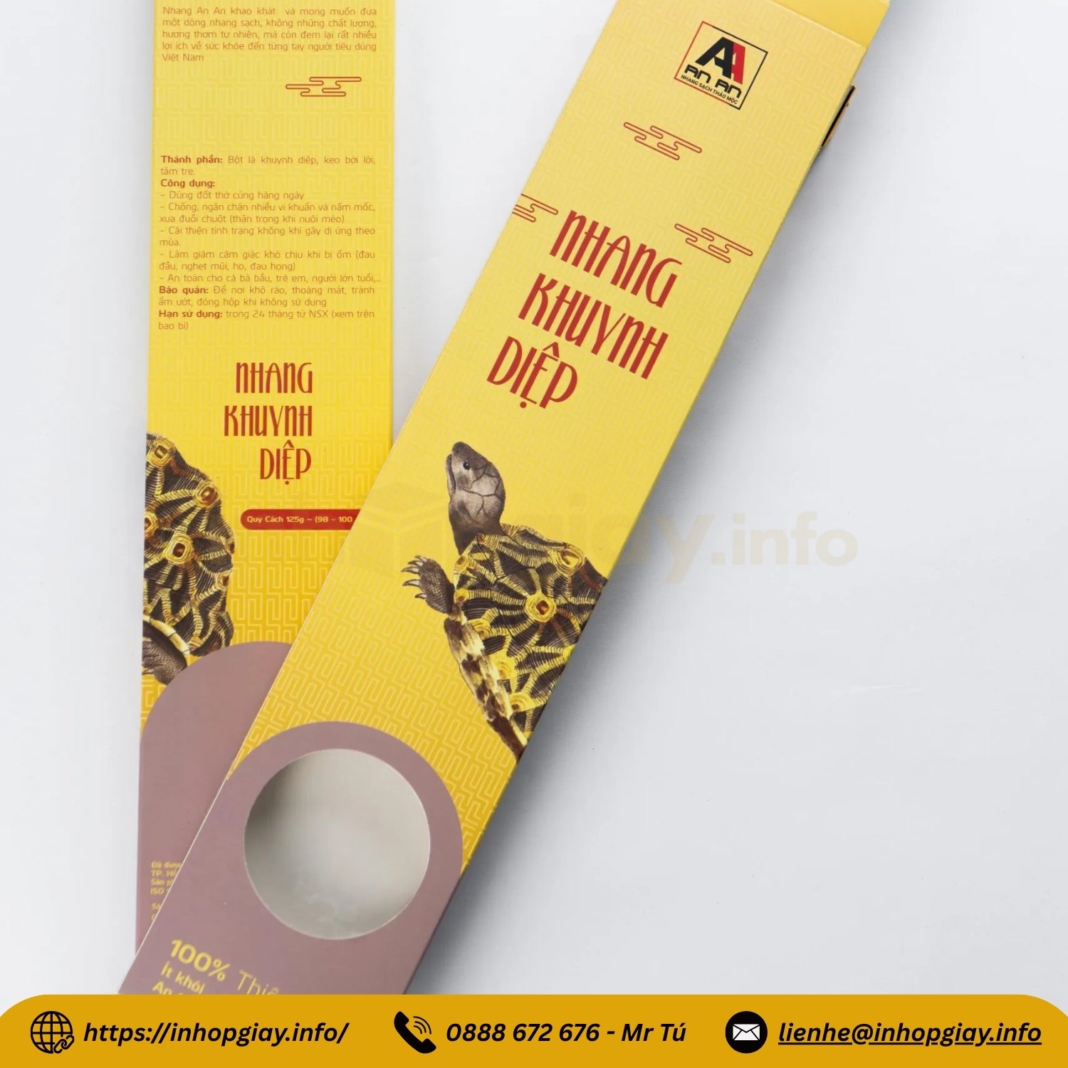 Xưởng in hộp giấy đựng nhang, hộp trầm hương theo yêu cầu - Nhận từ 200 hộp