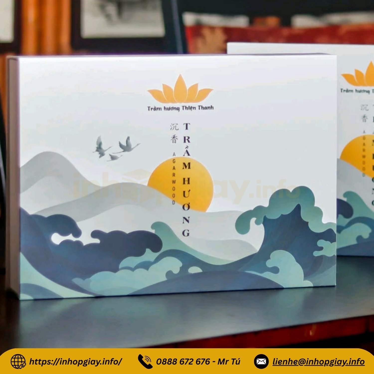 Công nghệ in ấn lên hộp đựng nhang sắc nét