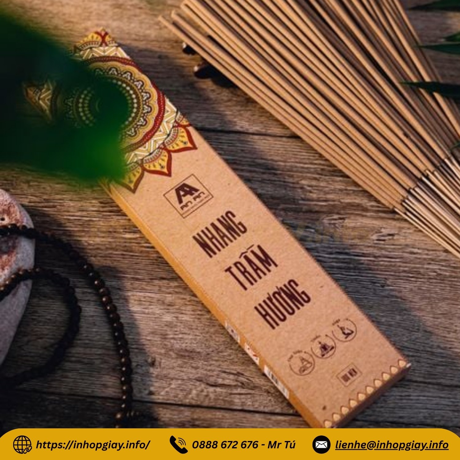 Cần đo chính xác theo từng loại nhang để tránh hộp quá rộng hoặc quá chật