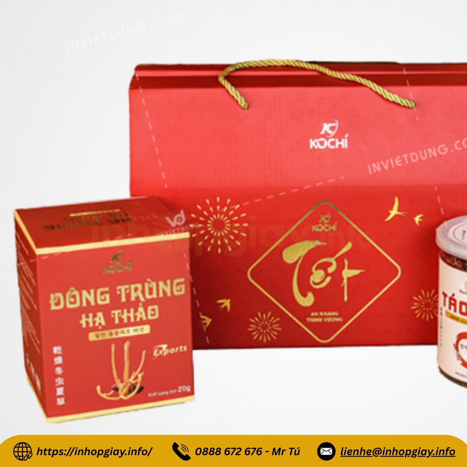 Xưởng in hộp đông trùng hạ thảo theo yêu cầu - Nhận từ 200 hộp, chiết khấu cao